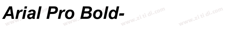 Arial Pro Bold字体转换